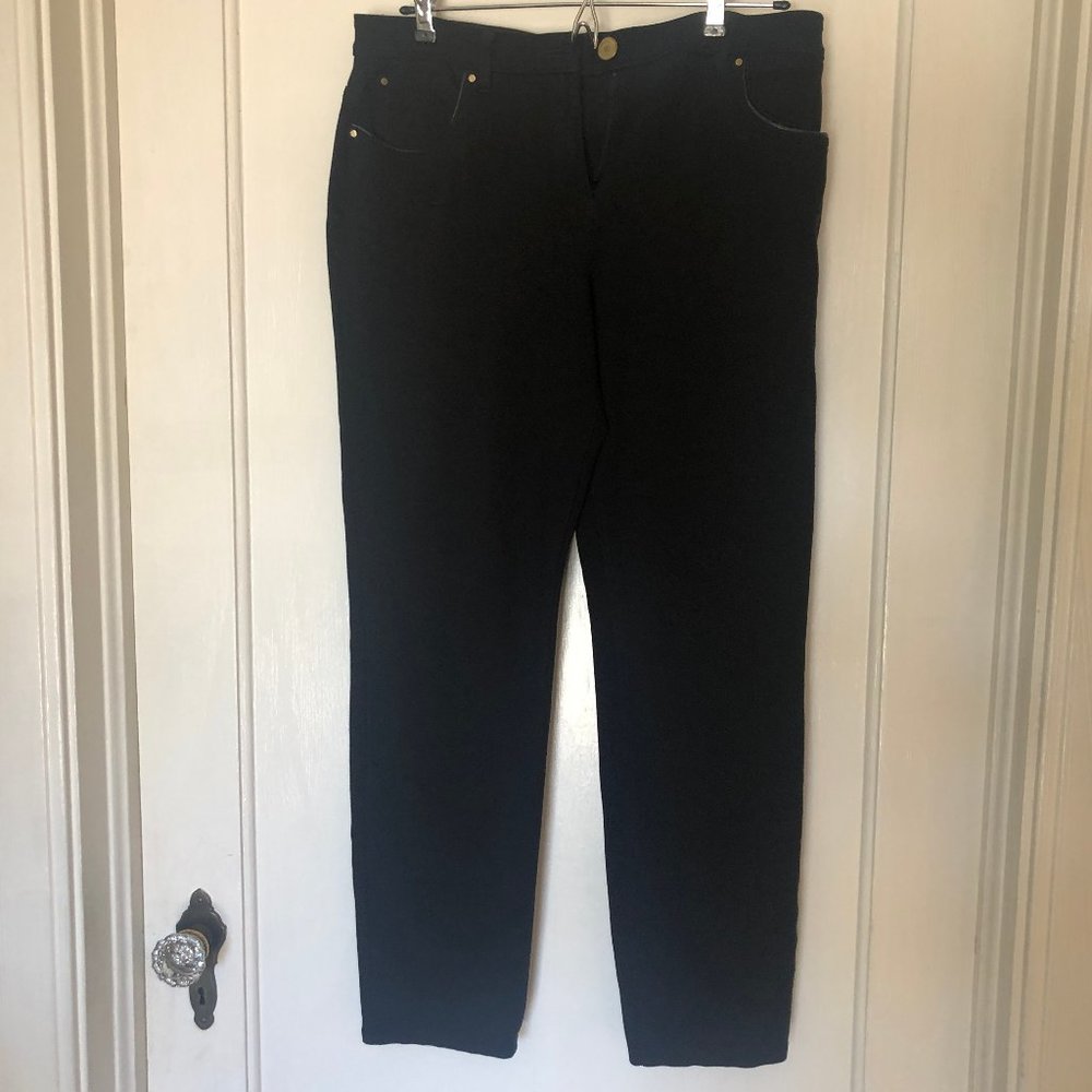 Chico's So Slimming Black Knit Pants: Size 1